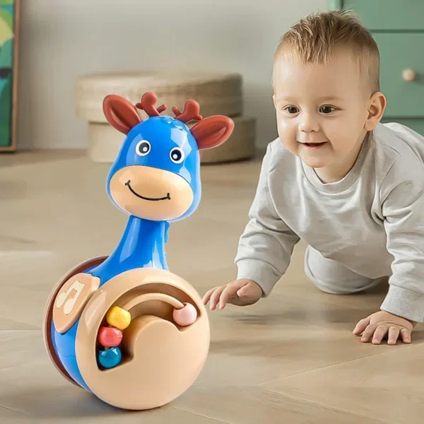 Roly Poly Baby Toys 6 To 12 Months, Tumbler Wobbler Toys for Infant Boy Girl - Perfect for Learning To Climb & Early Education - Image 4