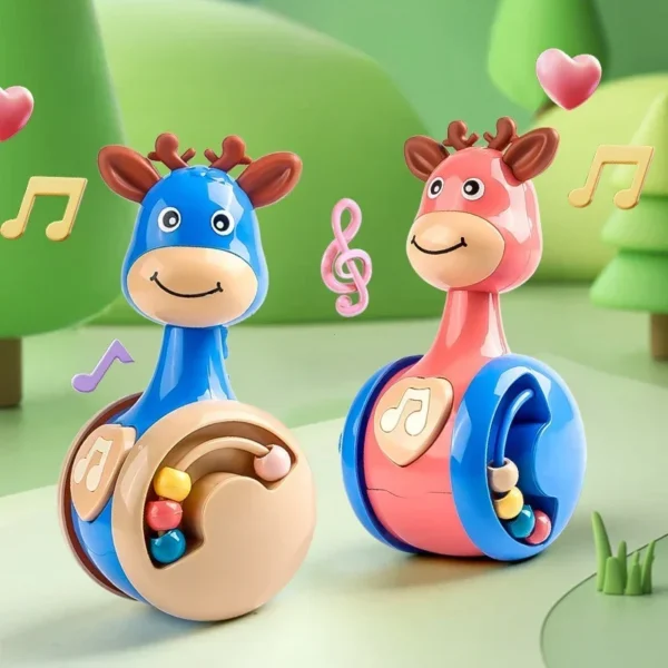 Roly Poly Baby Toys 6 To 12 Months, Tumbler Wobbler Toys for Infant Boy Girl - Perfect for Learning To Climb & Early Education - Image 5